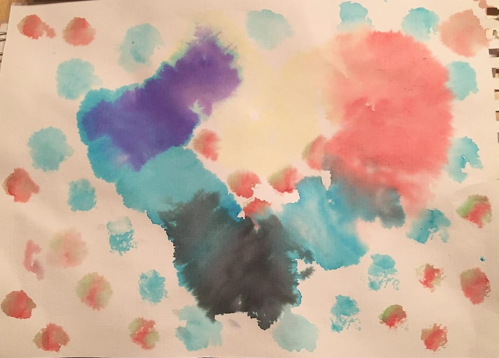 My three year old daughter had a lot of fun - her hands are purple now! - image 4 - student project