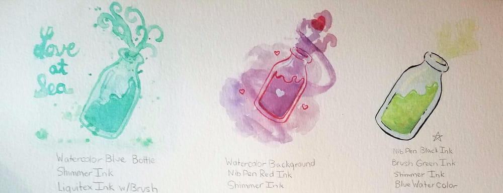 Ink and Watercolor Project - image 2 - student project