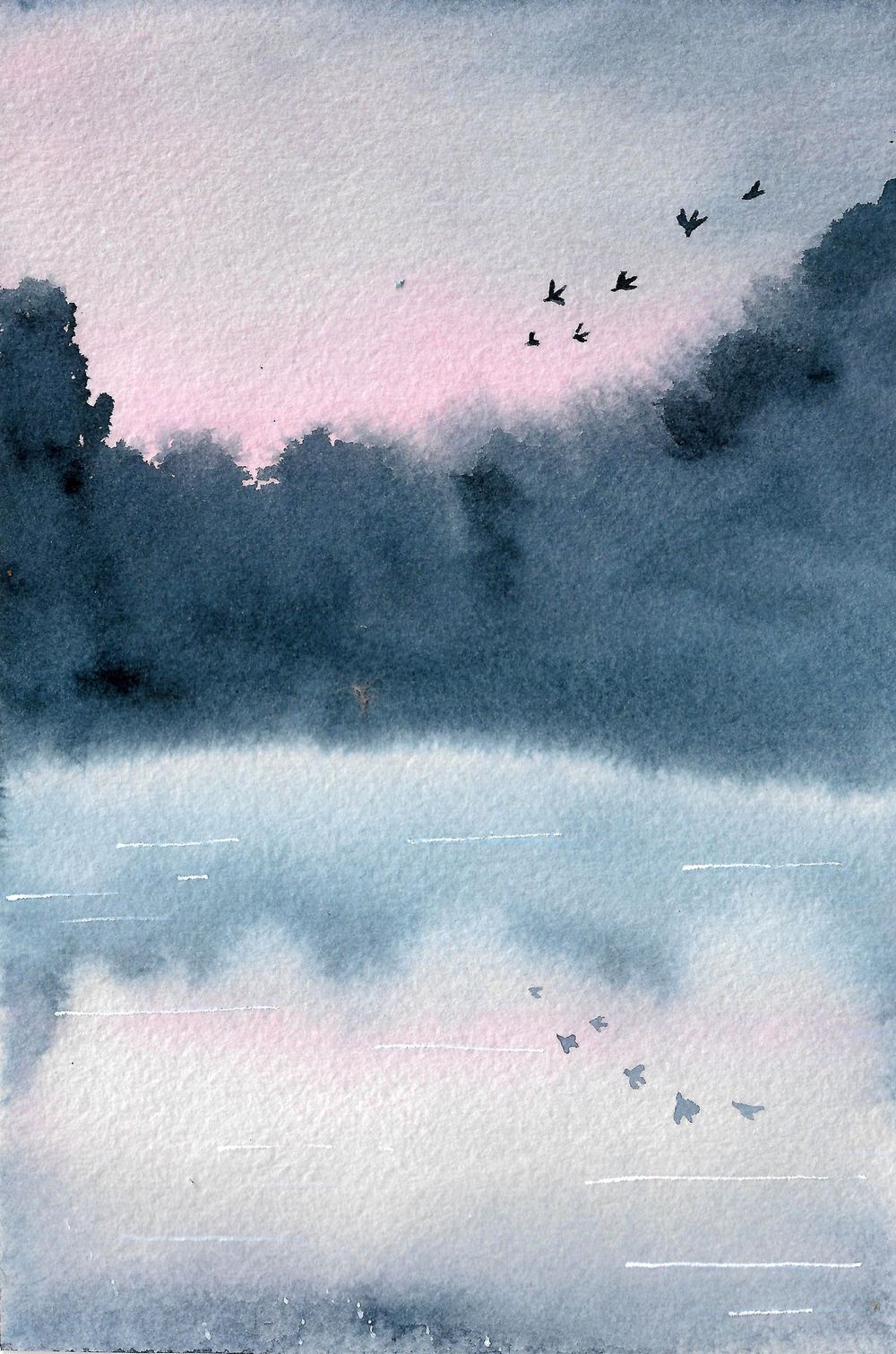 Serene Landscapes in Watercolor - image 5 - student project