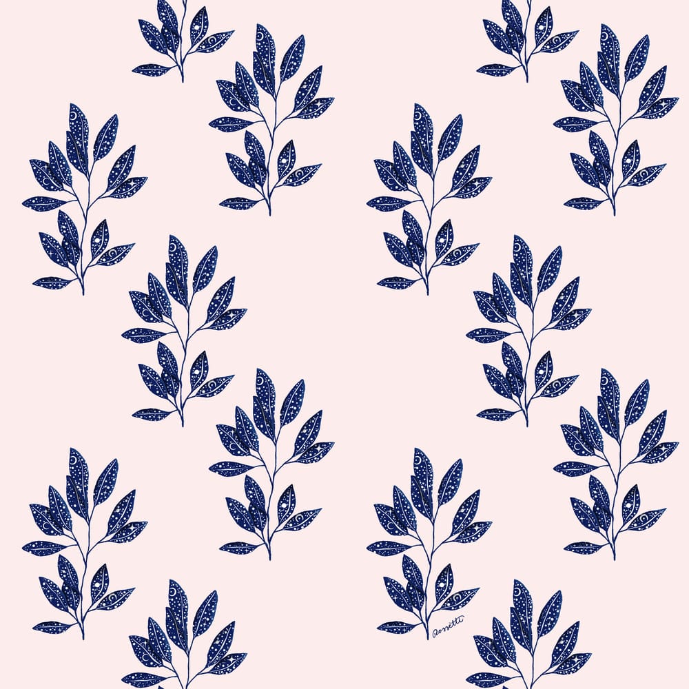 Starry leaves from Gouache painting - image 1 - student project