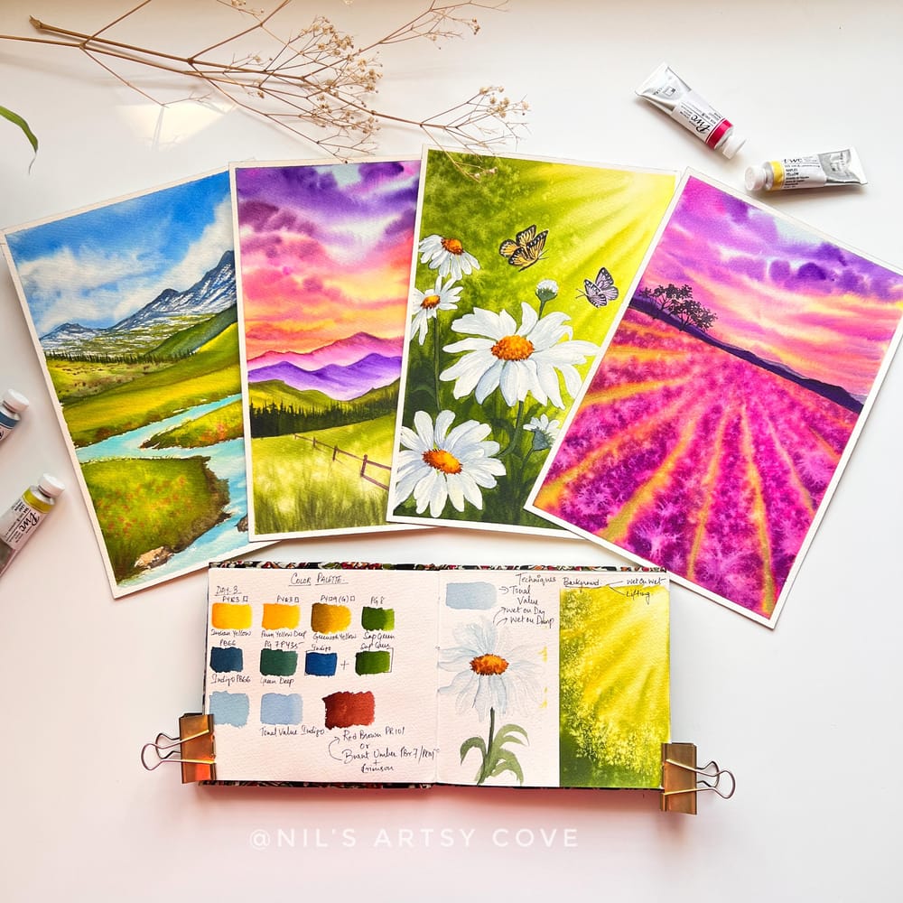 Atmospheric Spring Landscapes - image 2 - student project