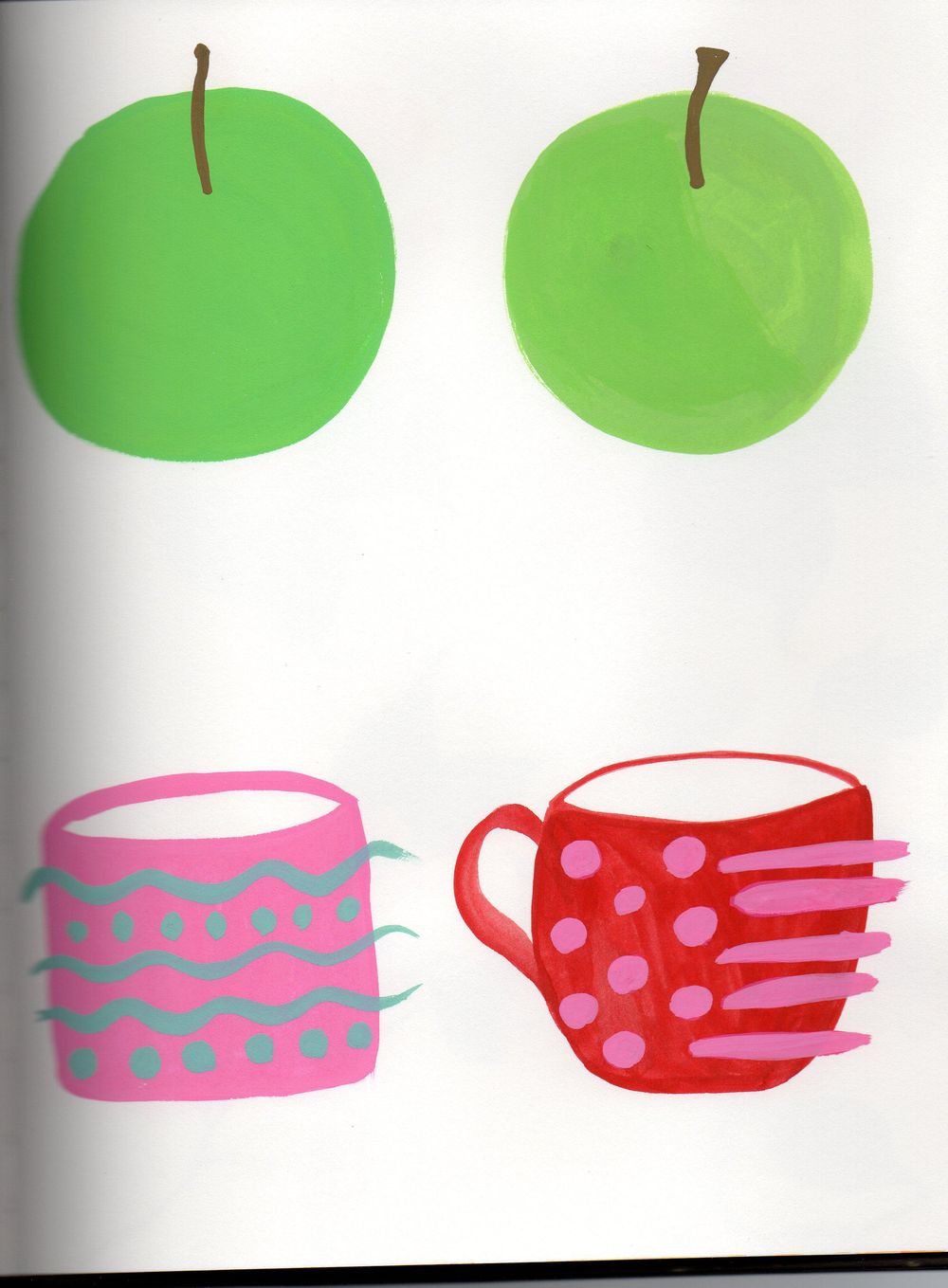 Flowers and Shapes in Gouache and Watercolour - image 1 - student project