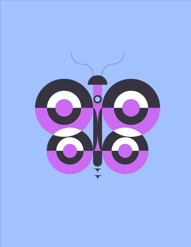 Abstract illustrations-Geometric animals - image 5 - student project