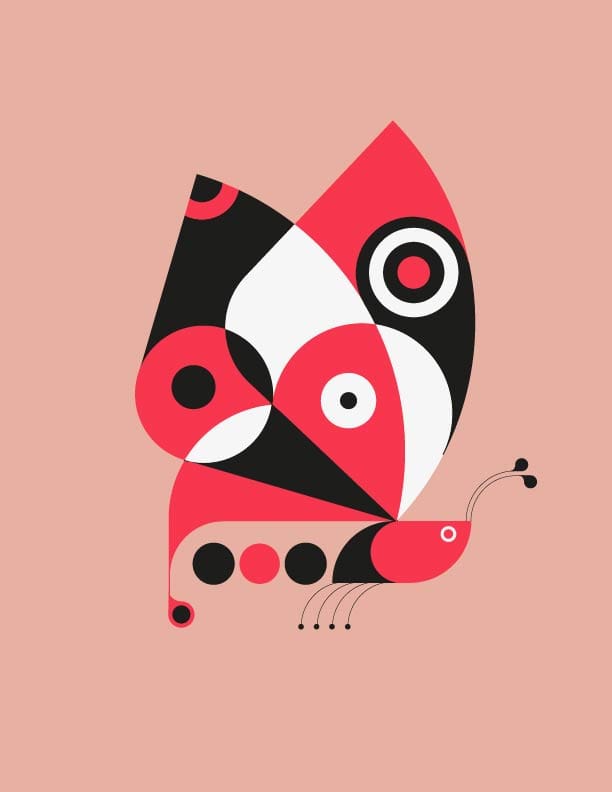 Abstract illustrations-Geometric animals - image 2 - student project