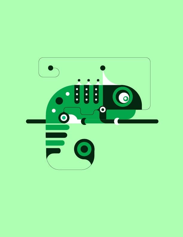 Abstract illustrations-Geometric animals - image 3 - student project