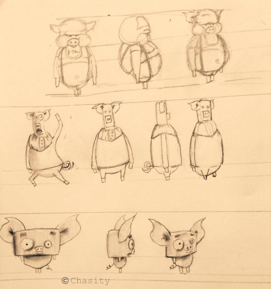 The Three Little Pigs- Retold - image 14 - student project