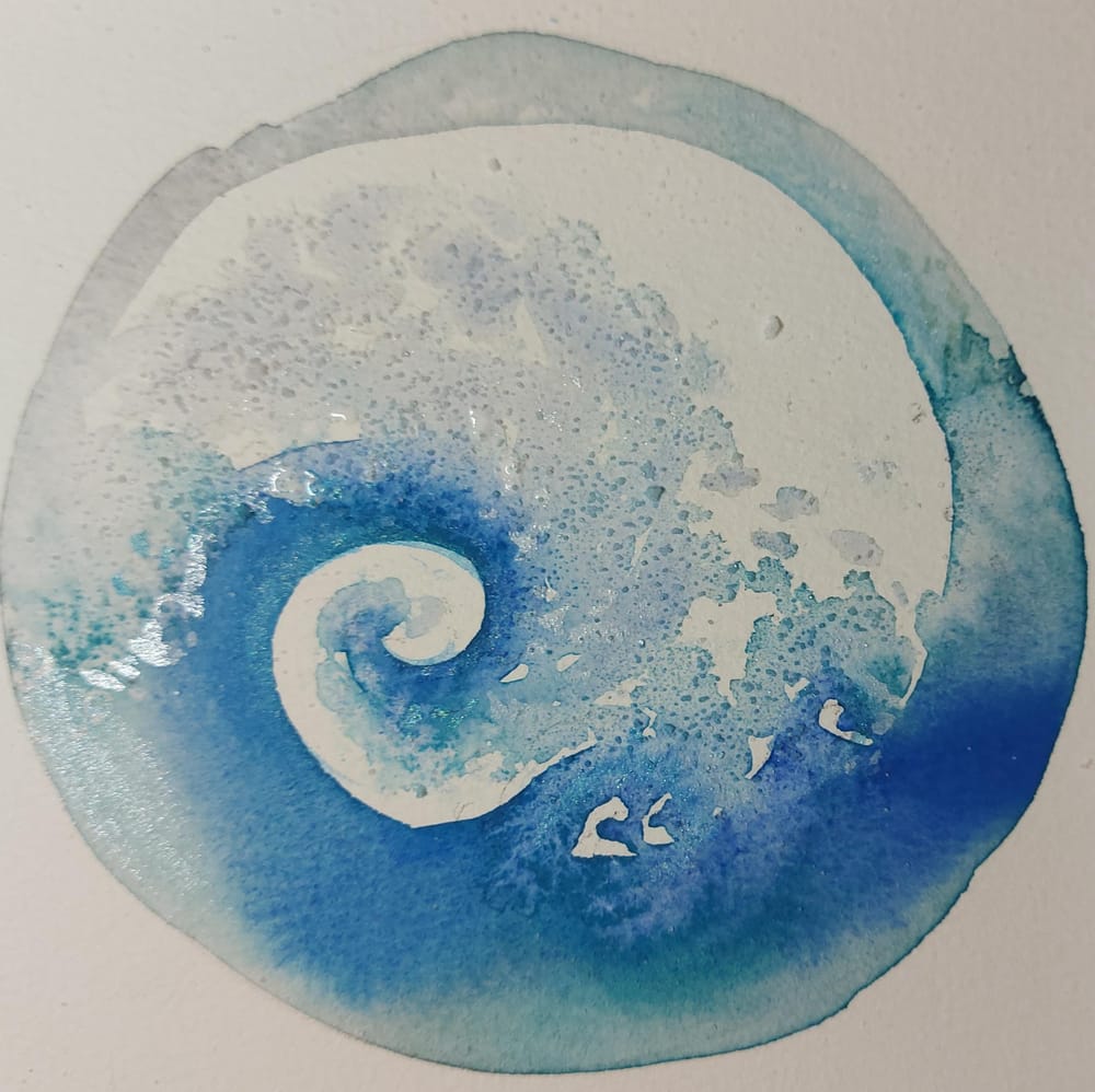 Japanese Watercolor: Enso with Nature's 4 Elements for Beginners - image 3 - student project