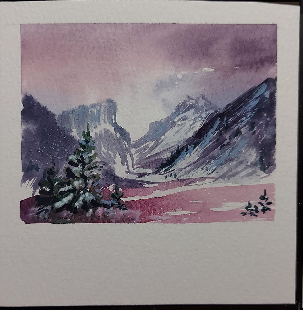 Winter Polaroids: Simple Watercolor Landscapes for Beginners - image 5 - student project