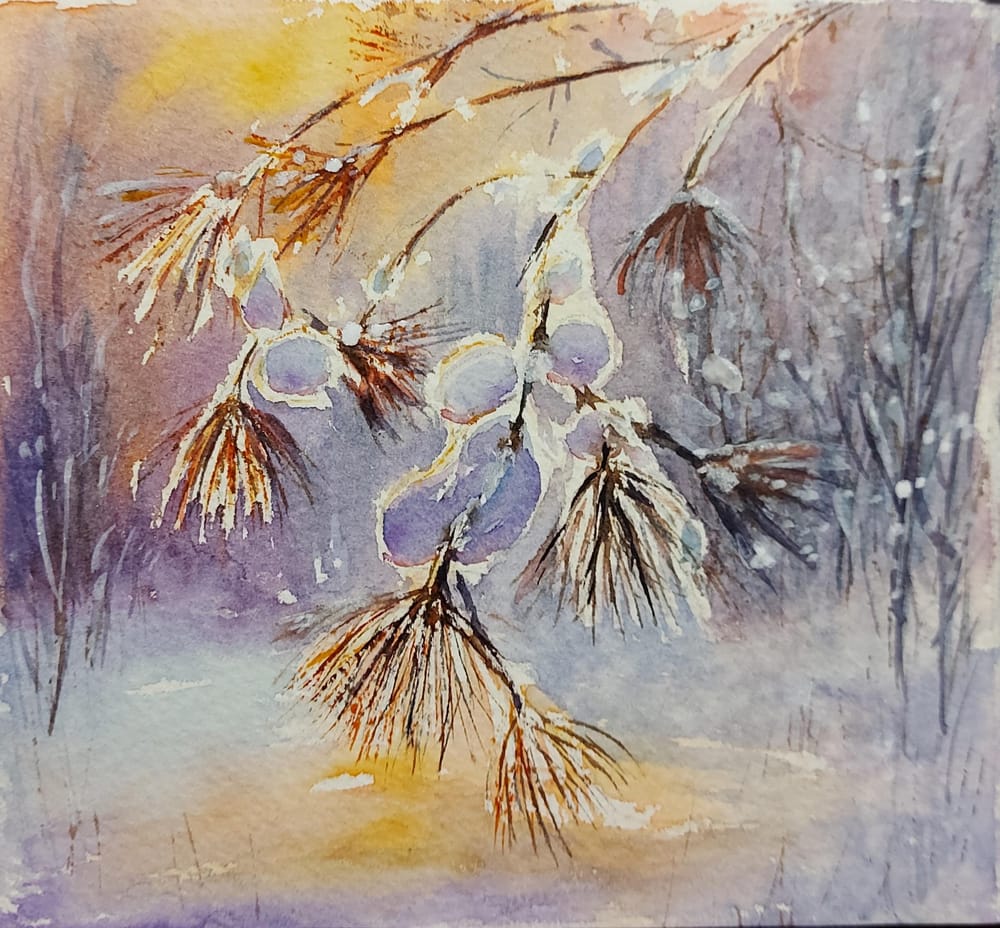 Watercolor Winter Wonderland: A 7-Day Challenge To Nurture Creative Habit - image 6 - student project