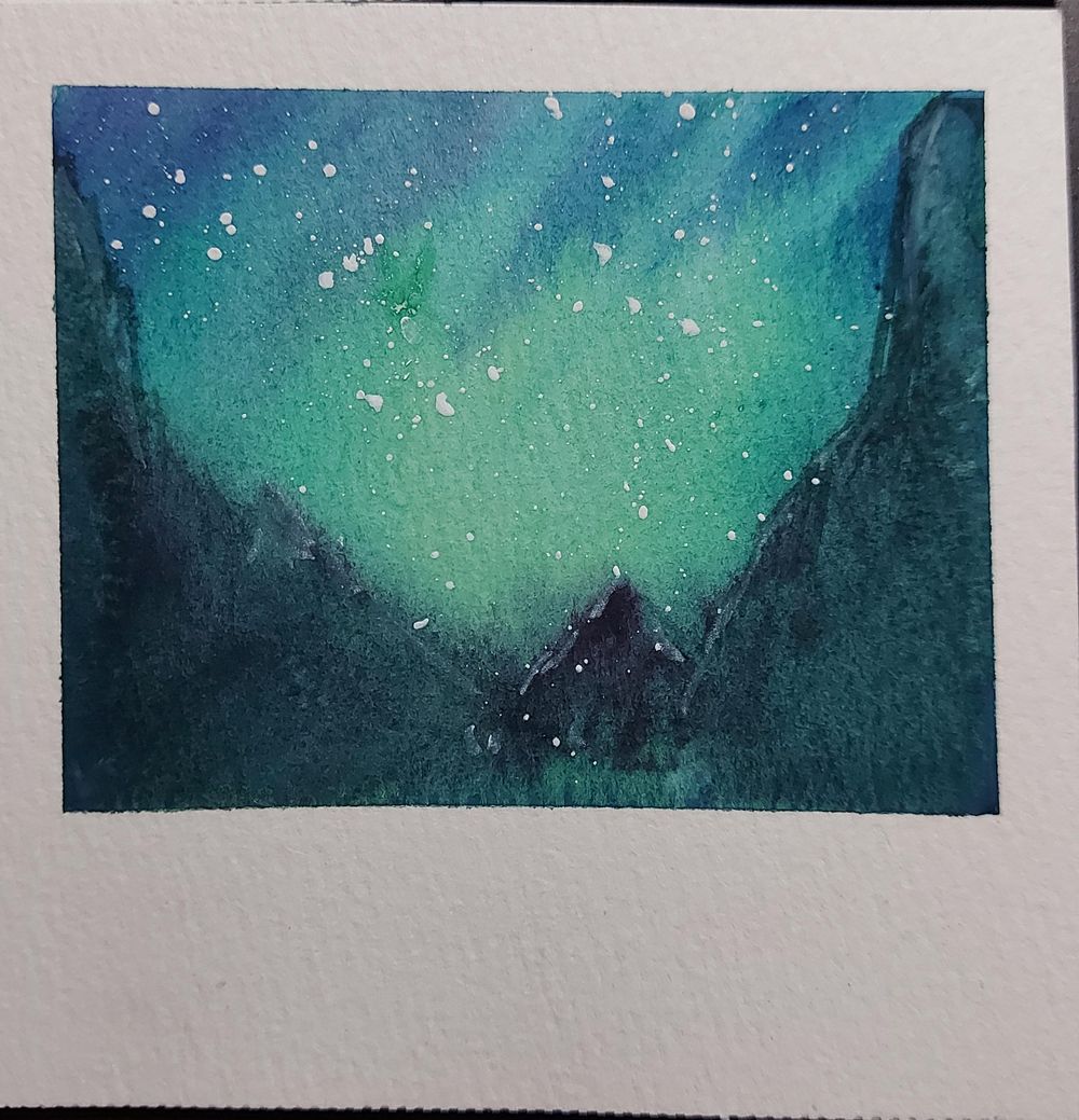 Winter Polaroids: Simple Watercolor Landscapes for Beginners - image 2 - student project