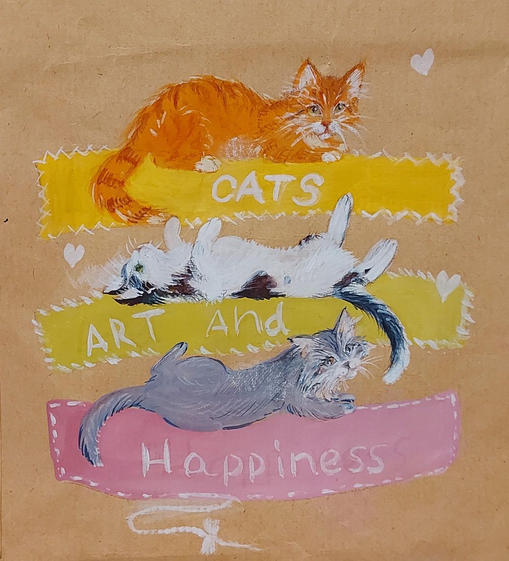 Cats and flowers - image 2 - student project