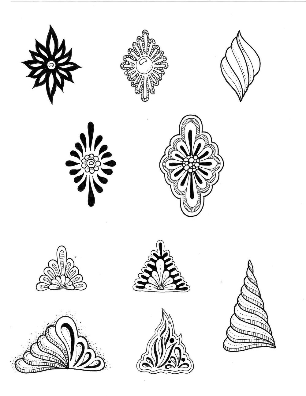 Inked Shapes and Fill a page - image 2 - student project