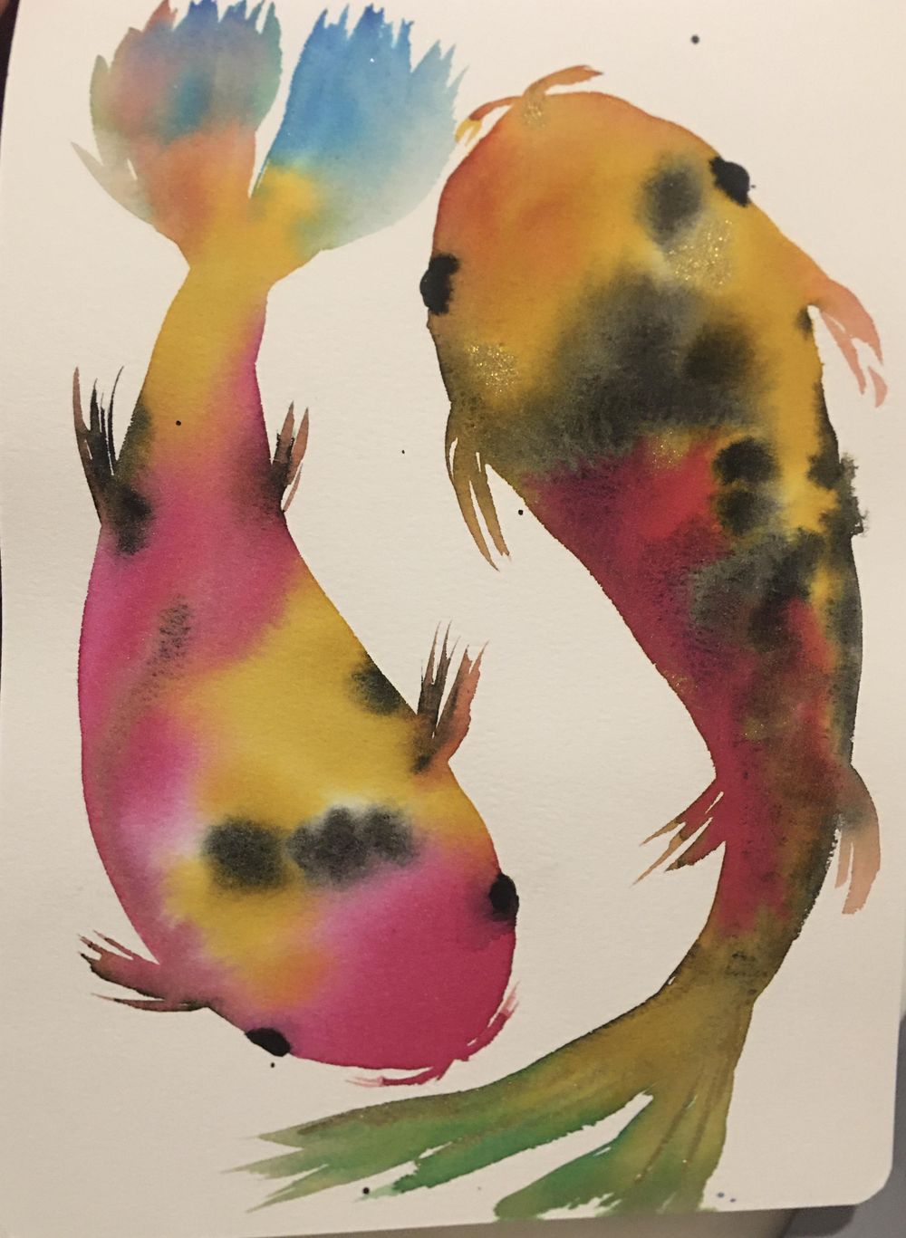 Fluid/liquid watercolour - image 2 - student project