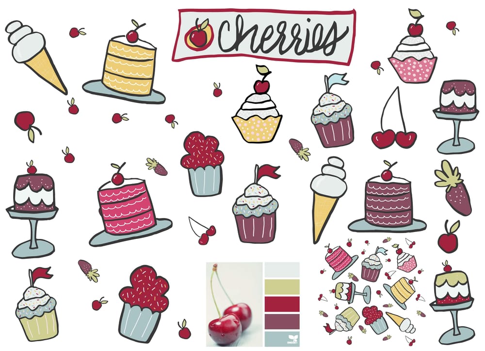 Cupcake Box Cherries - image 2 - student project