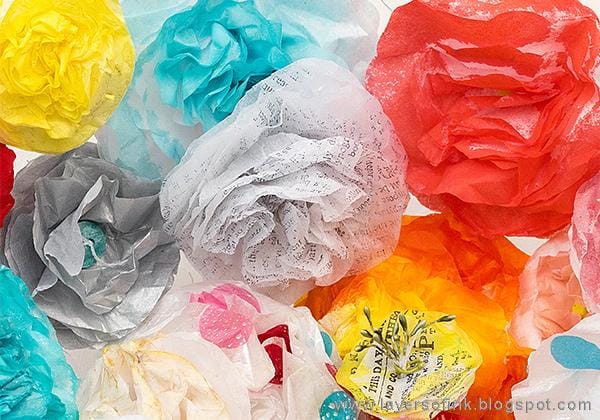 Sample Projects Tissue Paper Flowers - image 8 - student project