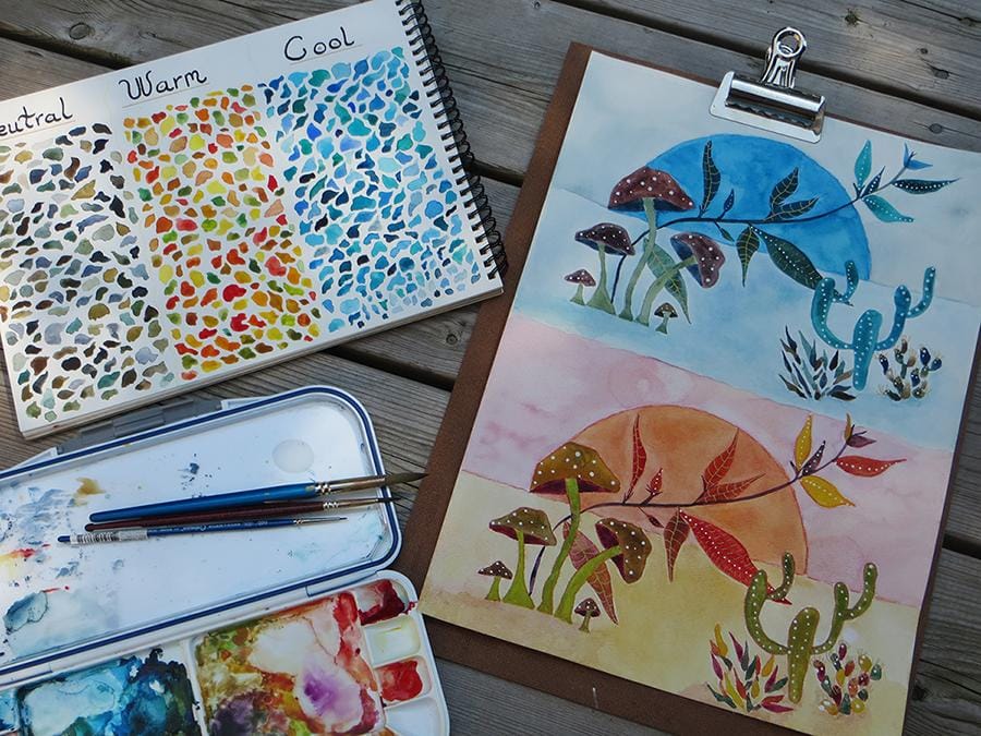 Basic Color Theory - Warm and Cool exercise update.... - image 1 - student project