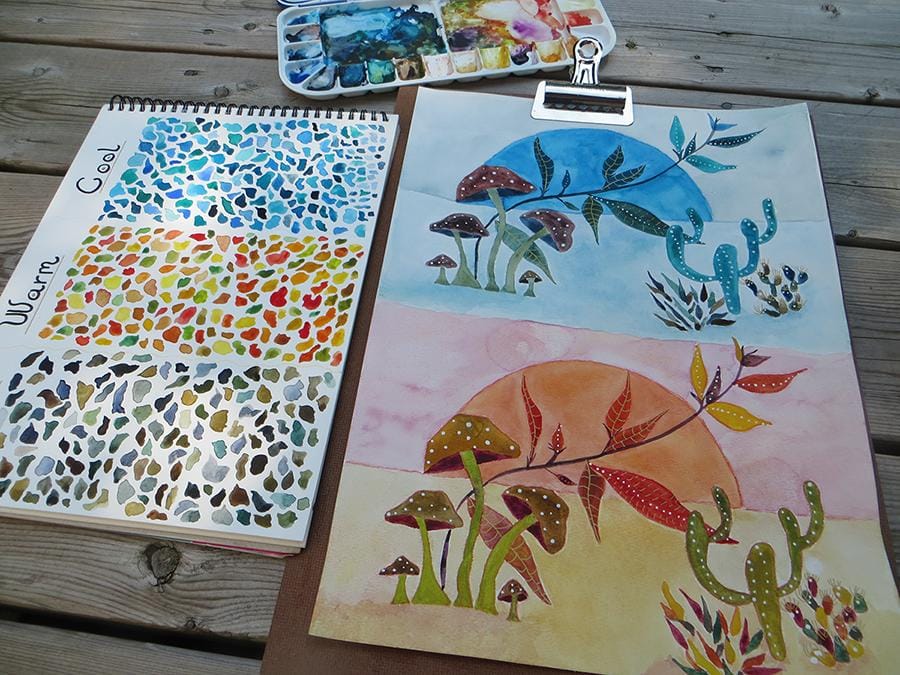 Basic Color Theory - Warm and Cool exercise update.... - image 2 - student project