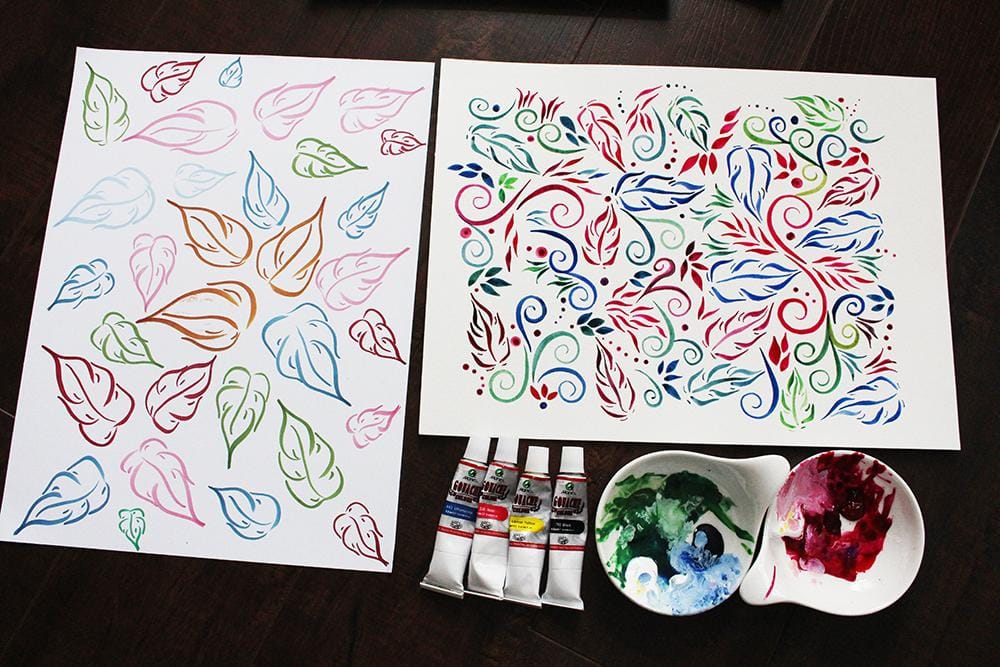 More brushstroke practice with gouache and markers - image 2 - student project