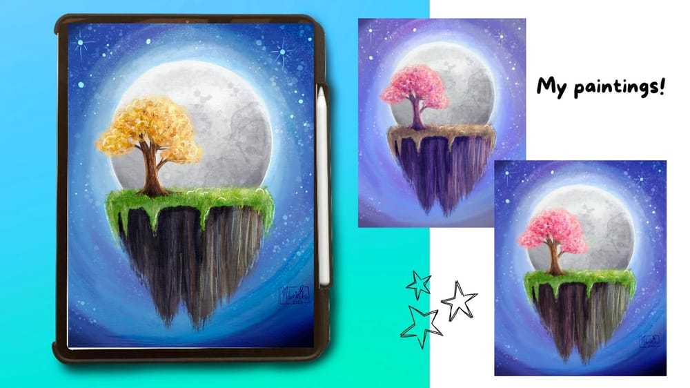 Floating Island Painting - image 1 - student project
