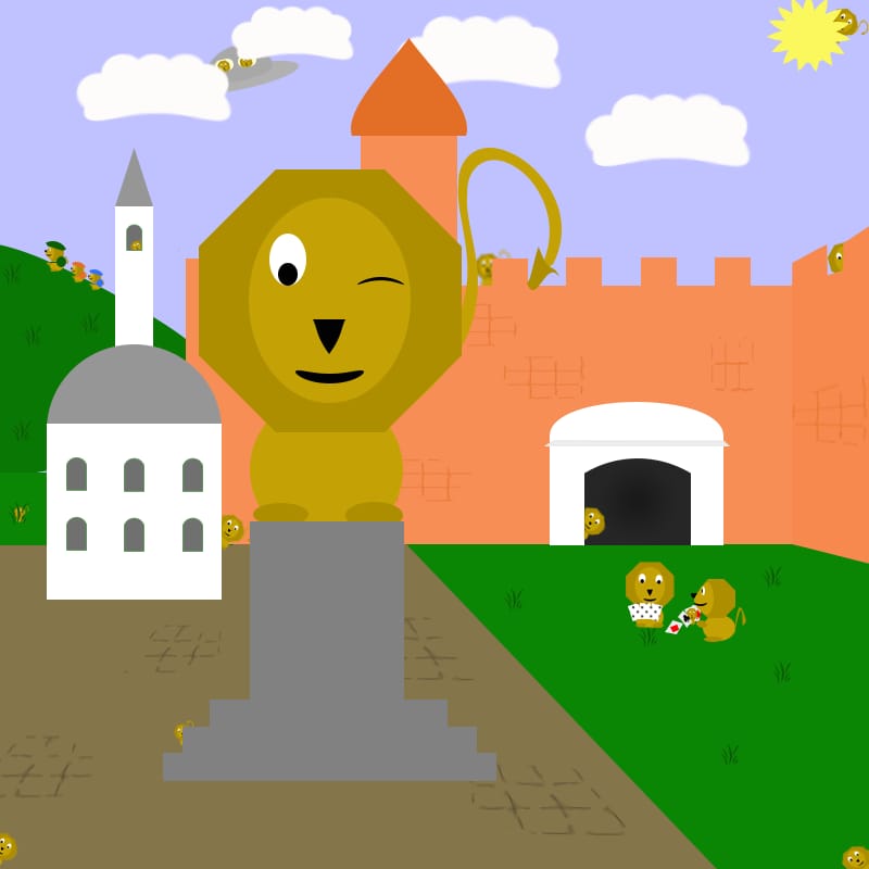 Little Zrinyi Lions rush the town - image 1 - student project