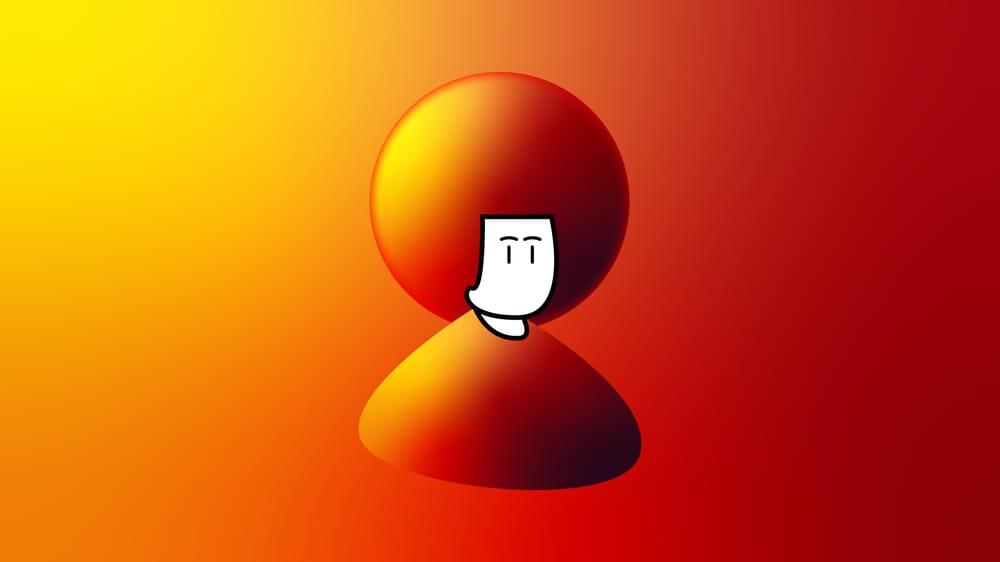 Simple character with Fire-ish gradient - image 1 - student project