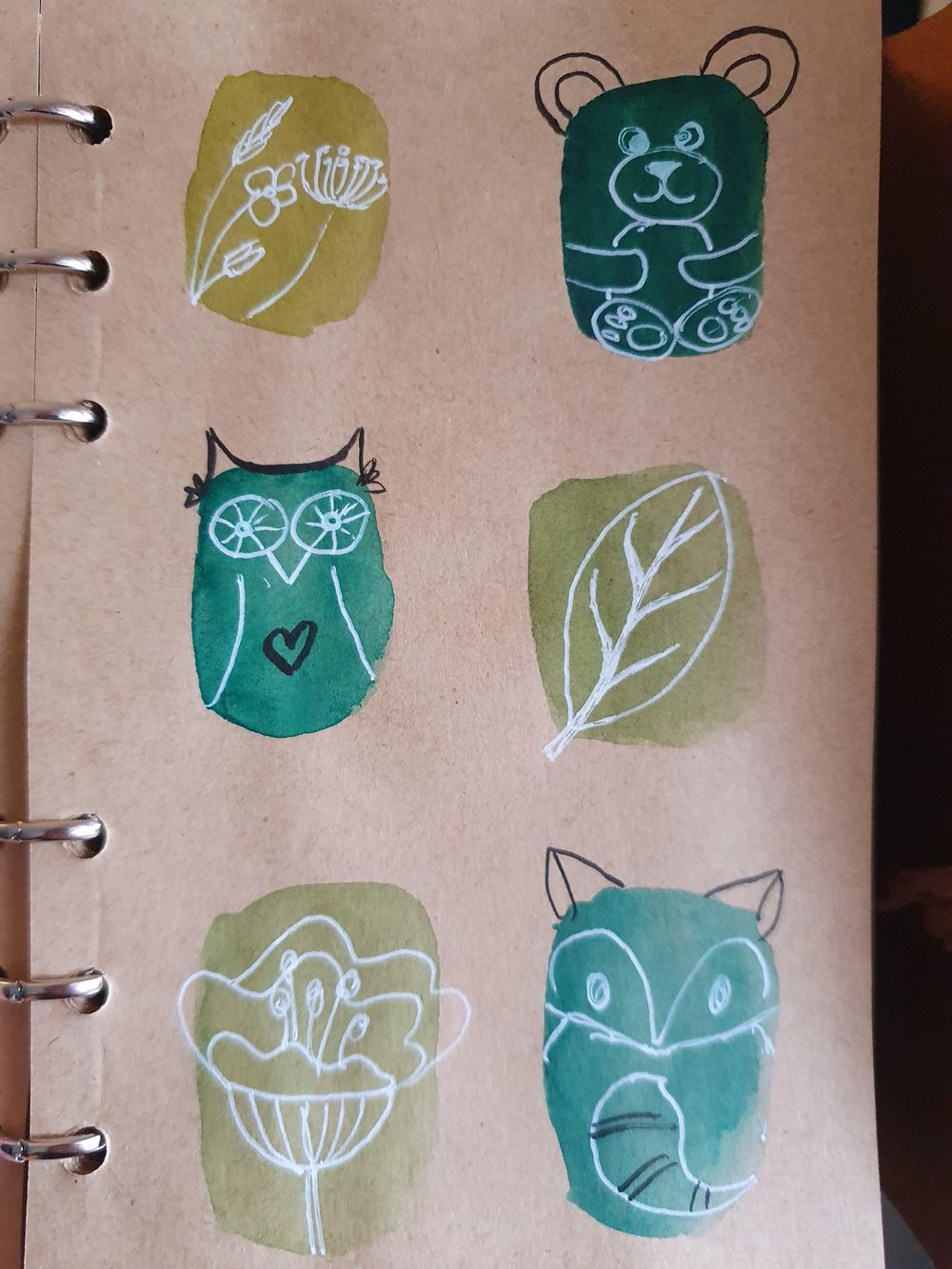 Watercolor blobs - image 2 - student project