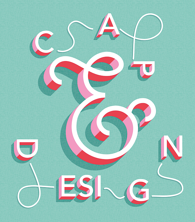 Ampersand for the cover of CAP&Design - image 3 - student project