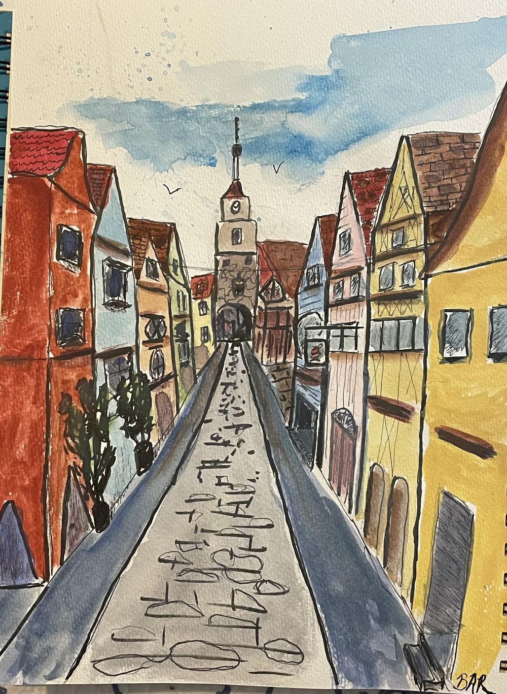 Urban Sketch - image 1 - student project