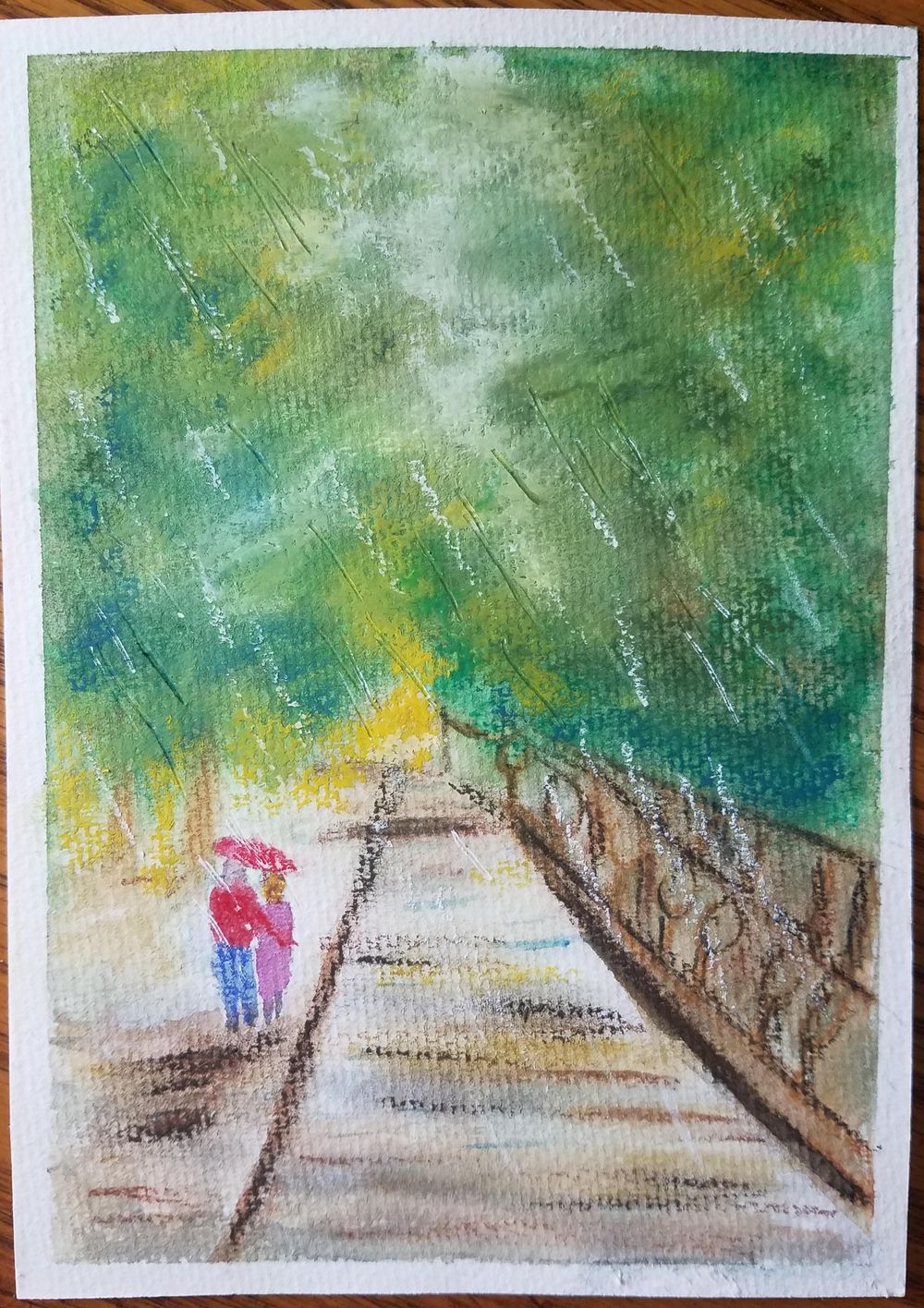 Rainy day - mixed media - image 1 - student project