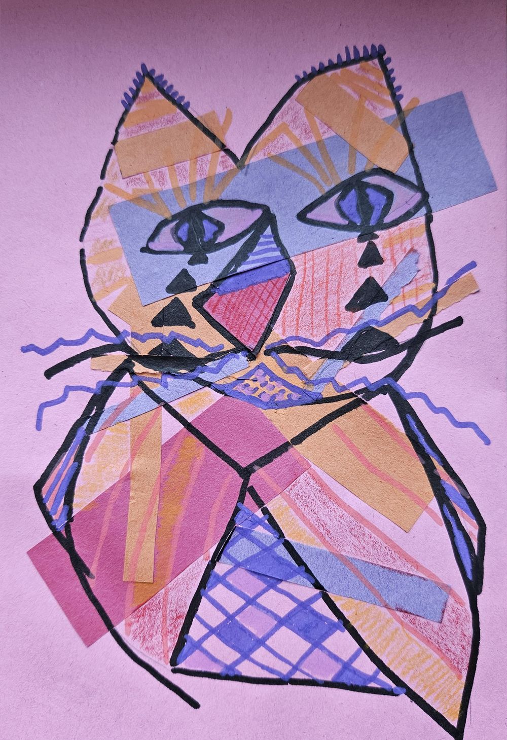 Mixed media Picasso inspired - image 1 - student project