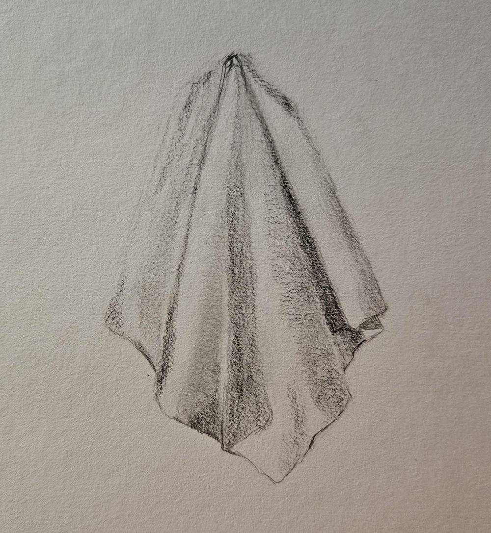 Folds with graphite - image 1 - student project