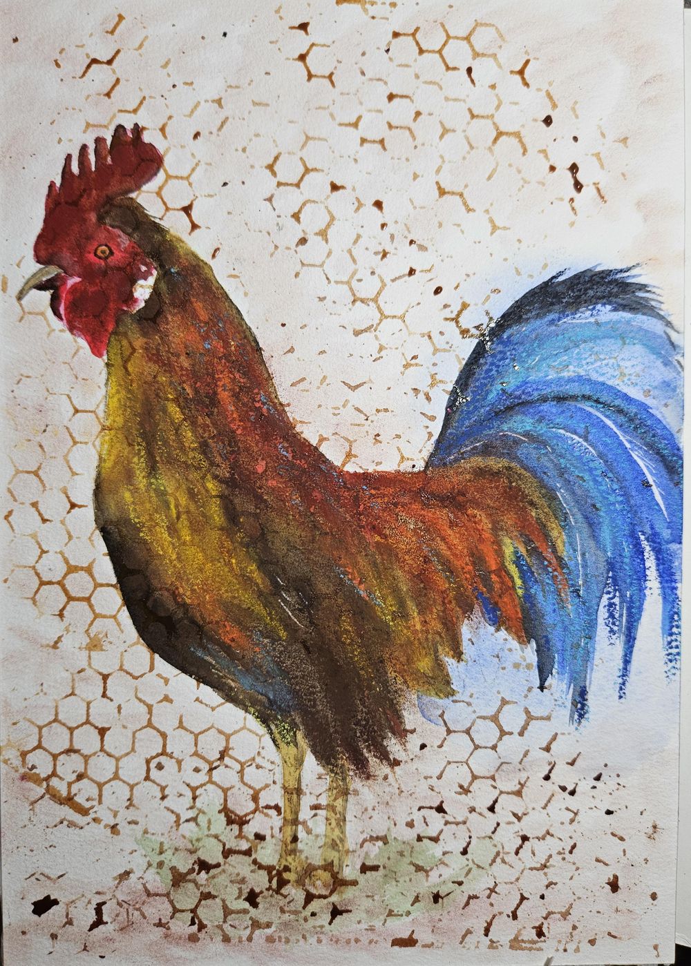 Rooster. . mixed media - image 2 - student project