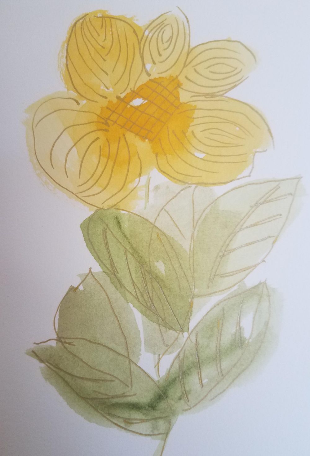 Hatching abstract flowers - image 2 - student project