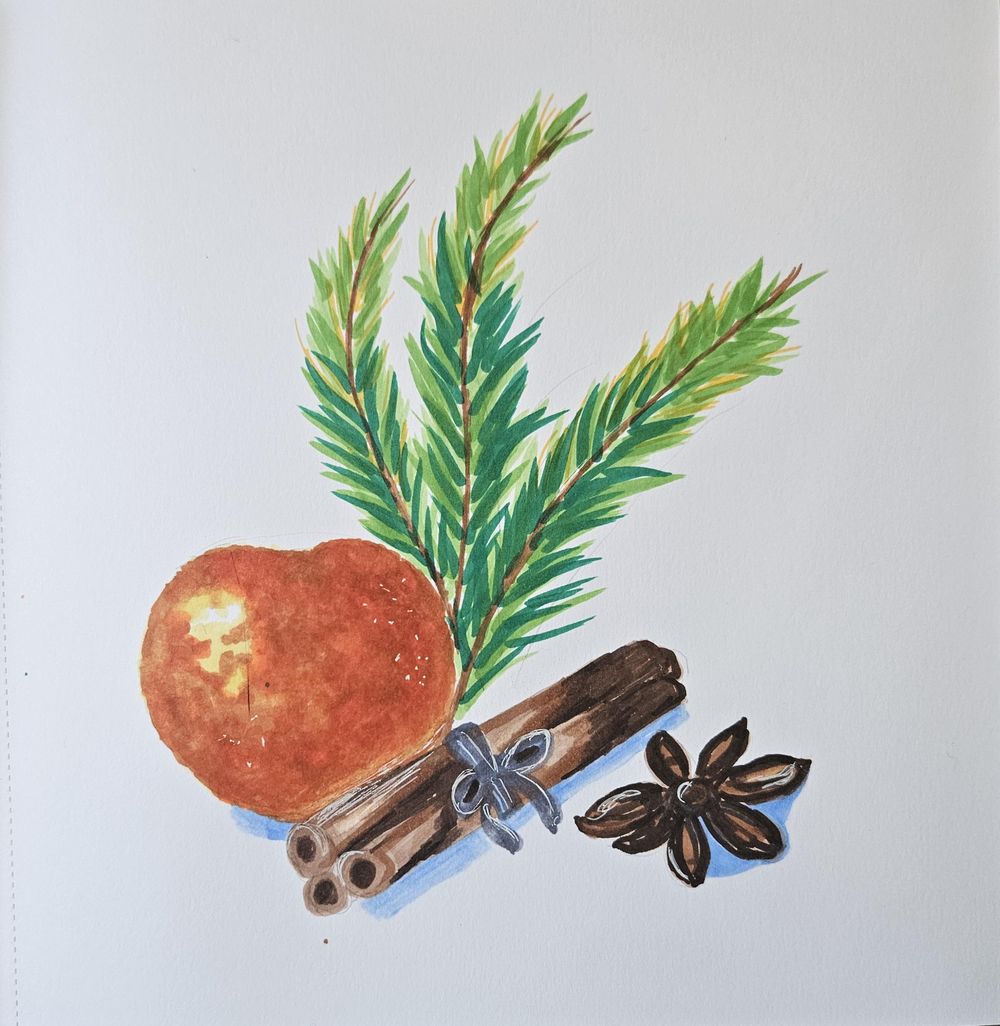 Winter orange - marker - image 1 - student project