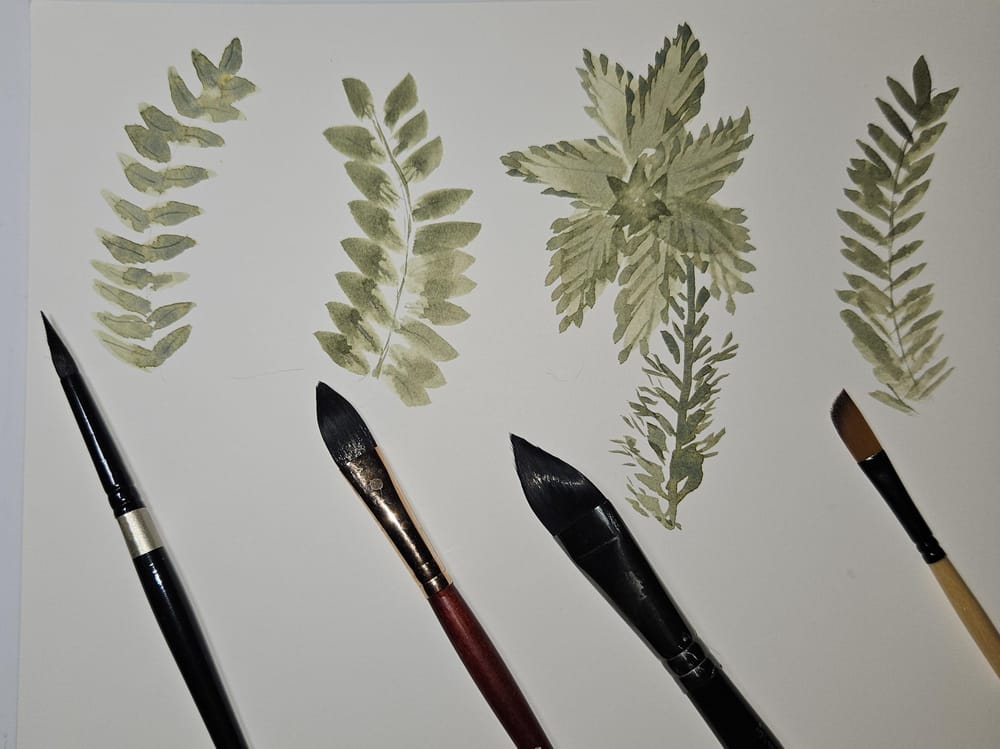 Leaves in undersea green - image 1 - student project