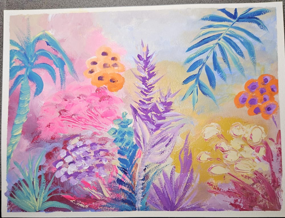 Abstract tropical garden - image 1 - student project