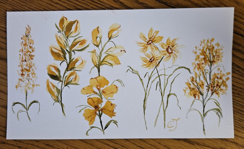 Wedge brush 5 florals - image 1 - student project