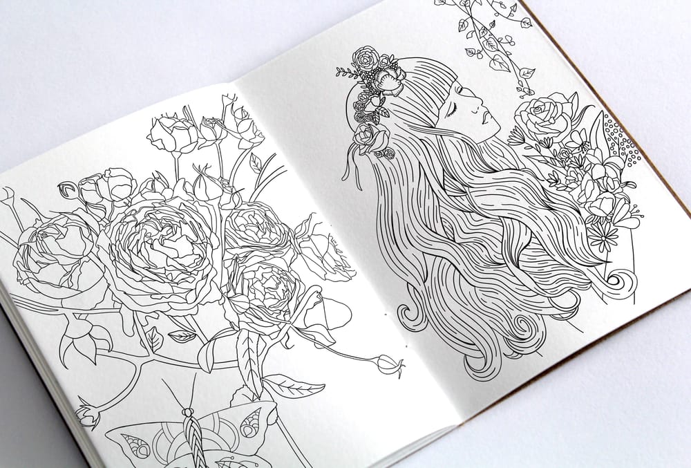 Botanical Coloring Book - image 3 - student project