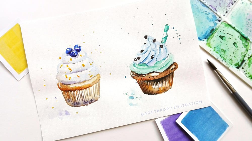 Watercolour sweets. - image 5 - student project