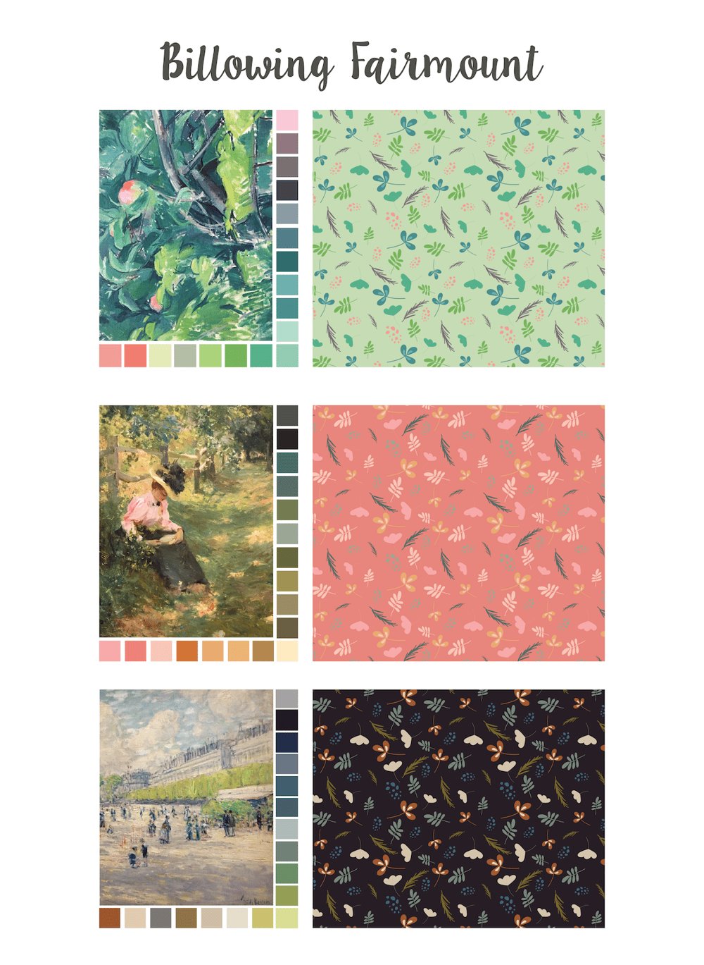 Billowing Fairmount in 3 Colorways - image 1 - student project