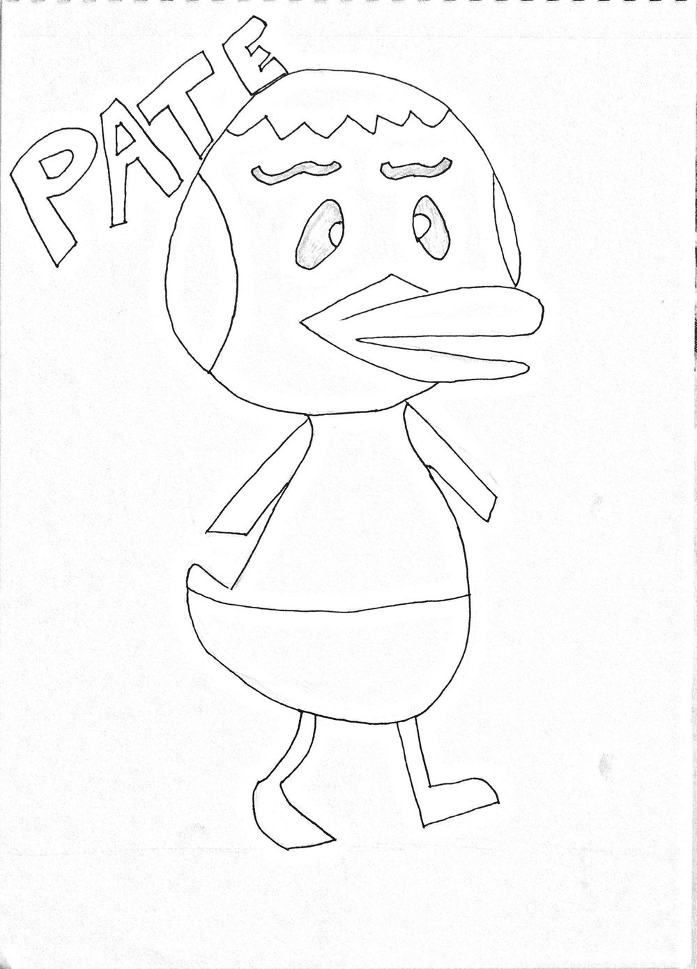 Animal Crossing Villager: Pate the Peppy Duck - image 1 - student project