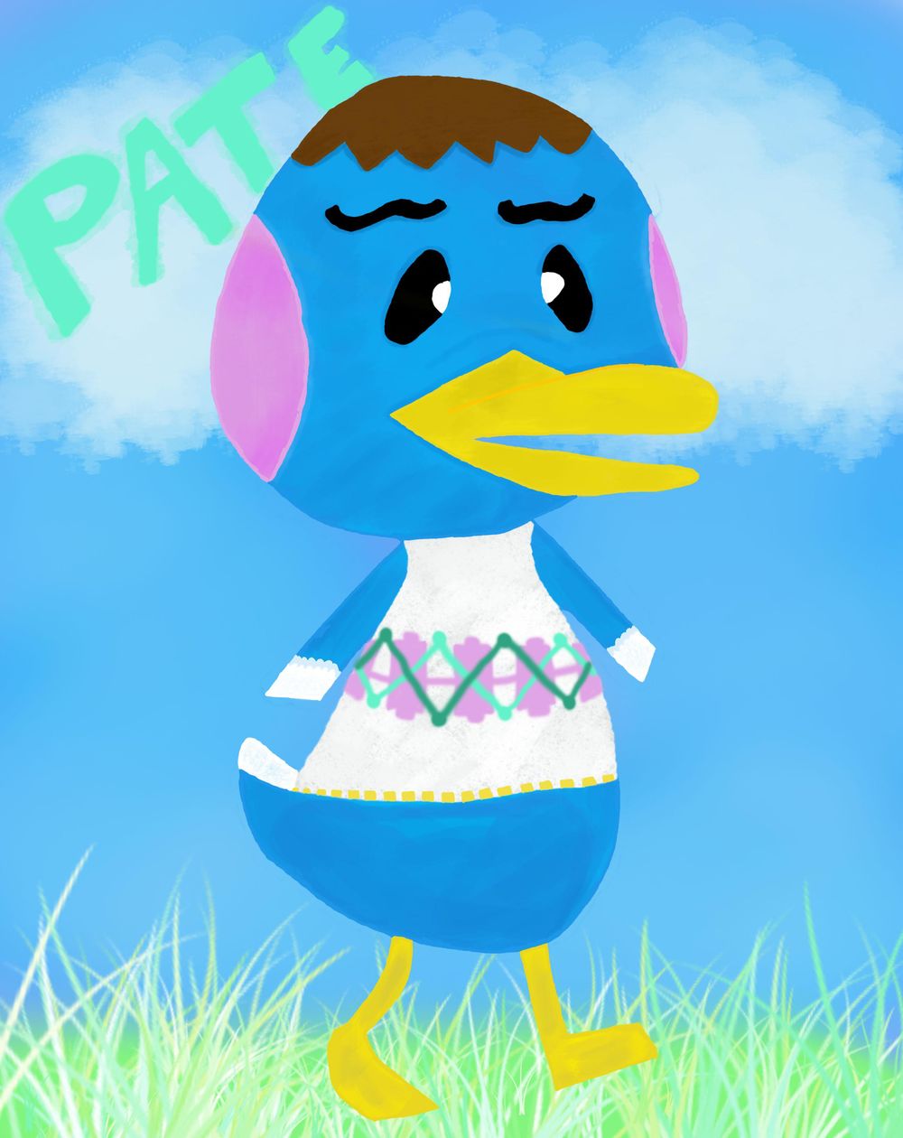 Animal Crossing Villager: Pate the Peppy Duck - image 4 - student project