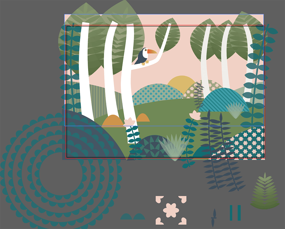 Patterned Jungle Scene - image 1 - student project