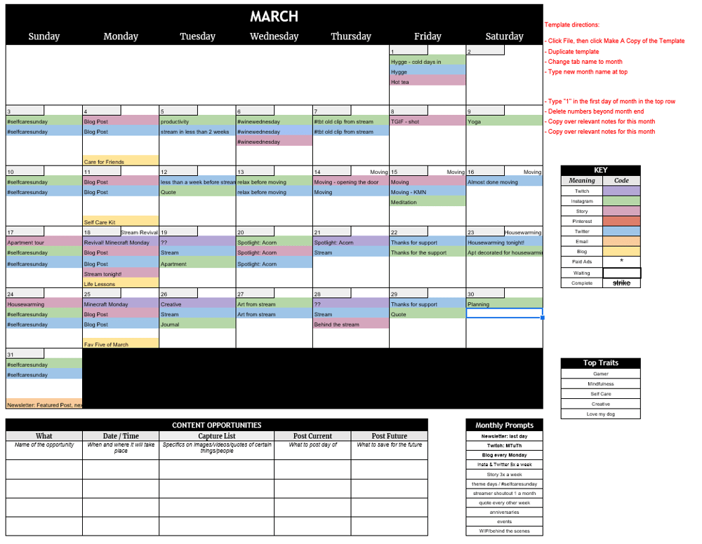 GG Content Calendar - image 1 - student project