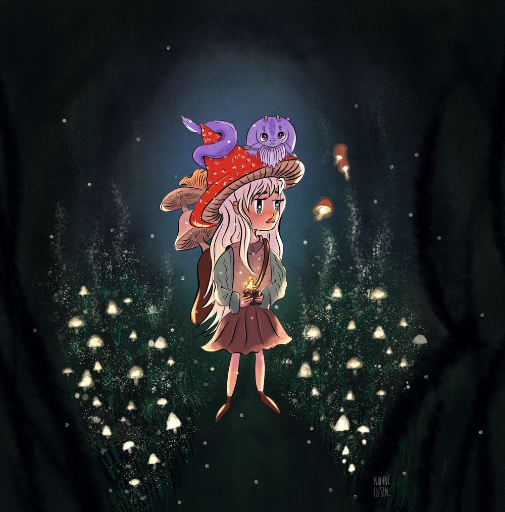 Mushroom Girl in magic forrest - image 7 - student project