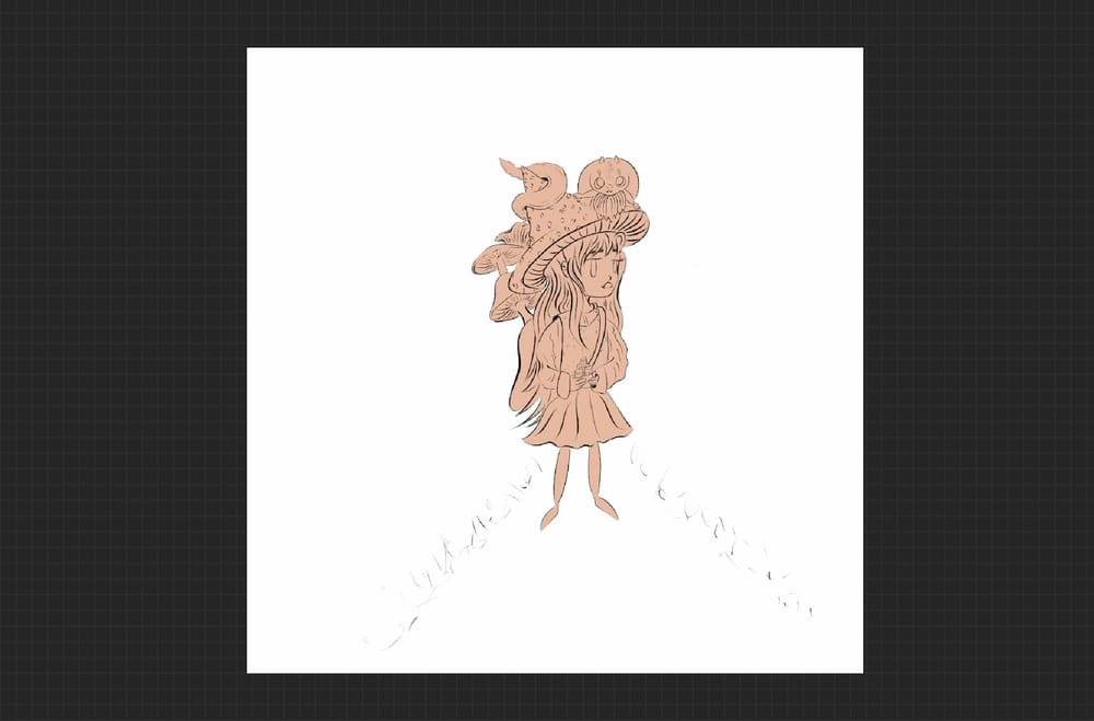 Mushroom Girl in magic forrest - image 3 - student project