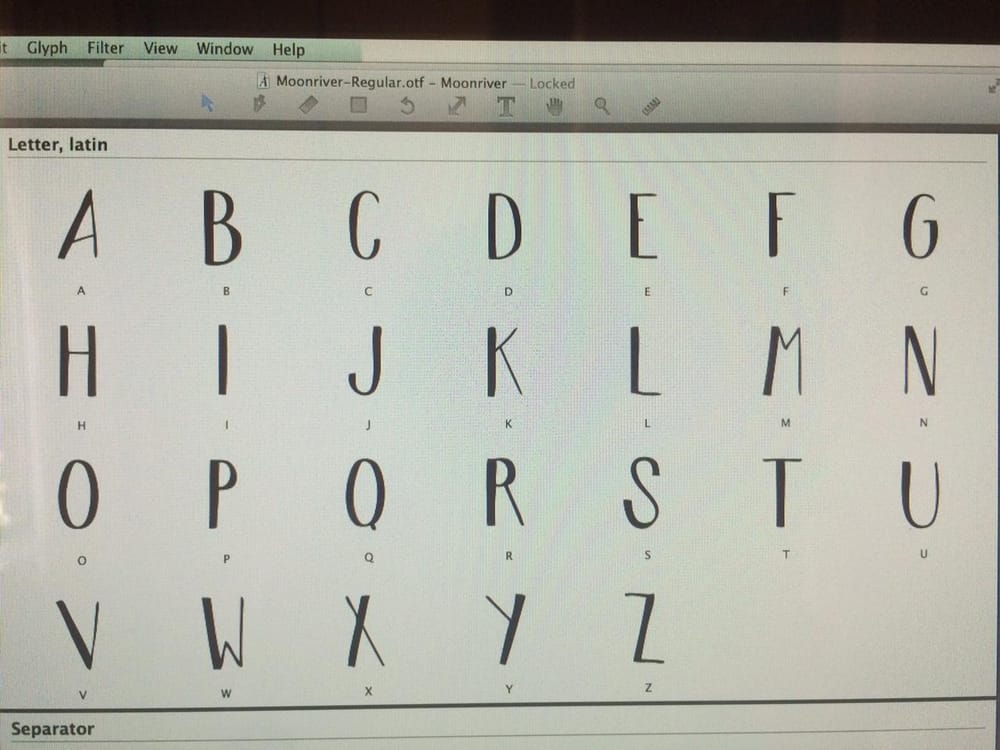 Moonriver Font - image 3 - student project