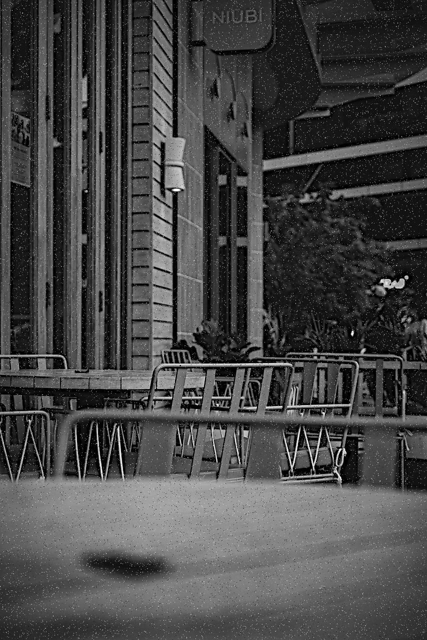 Cafe Terrace to B&W TV Effect - image 2 - student project