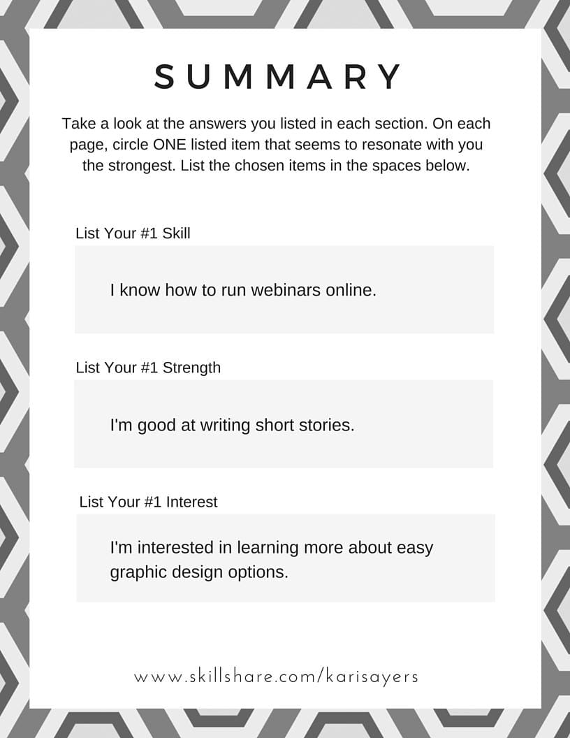 Kari's Summary of Business Ideas - image 1 - student project