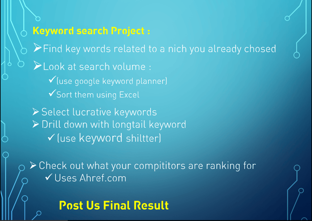 Keyword search Project : - image 1 - student project